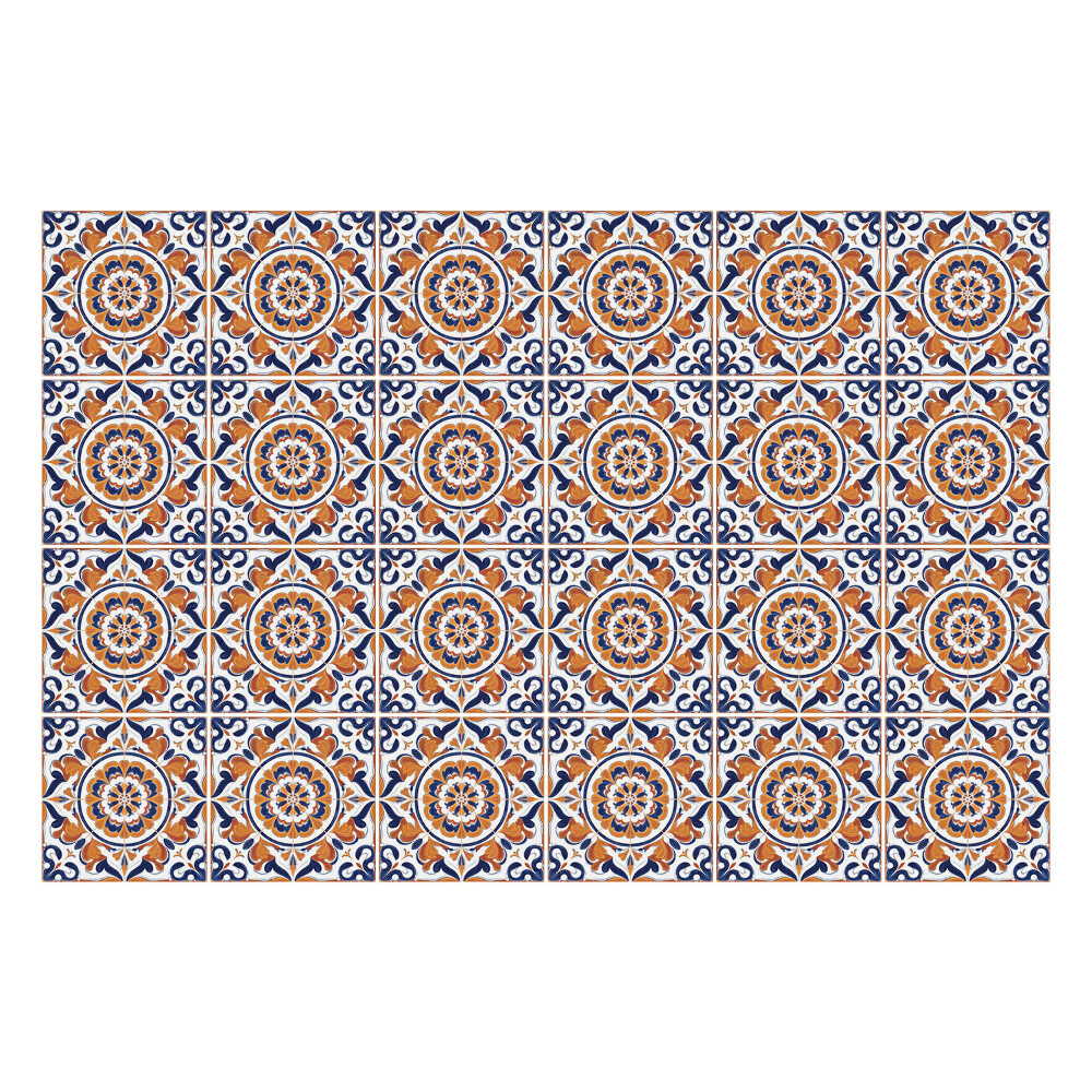 Nálepky na dlaždice Kvetinové ozdoby v aranžmáne