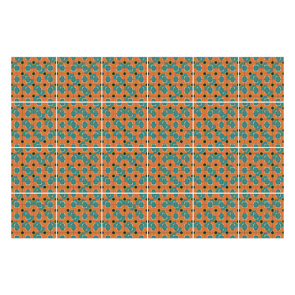 Samolepky na obklady Retro vintage vzor