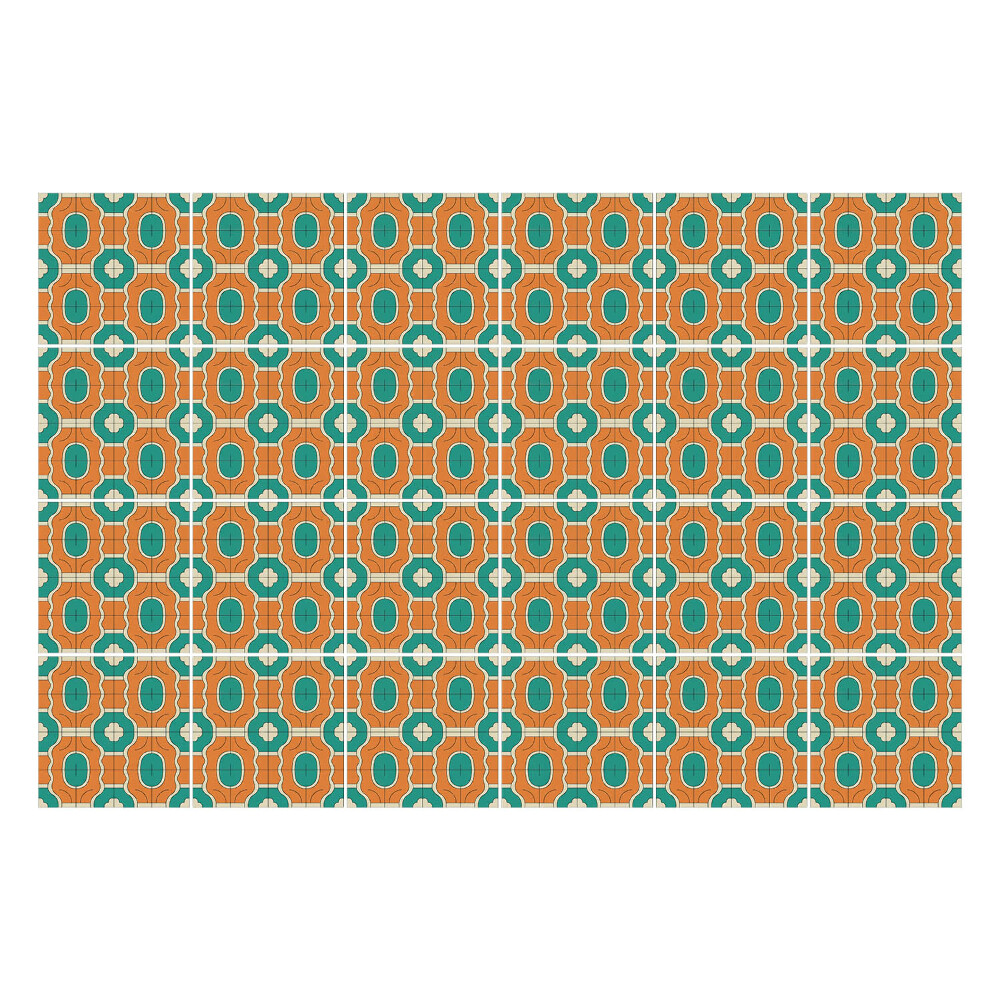 Nálepky na dlaždice Oválne vintage tvary