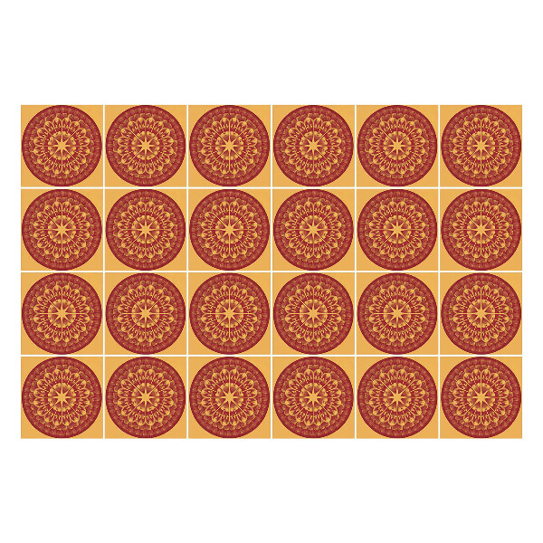 Samolepky na obklady Mandaly v kruhoch