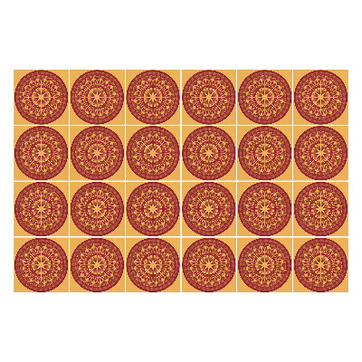 Samolepky na obklady Mandaly v kruhoch