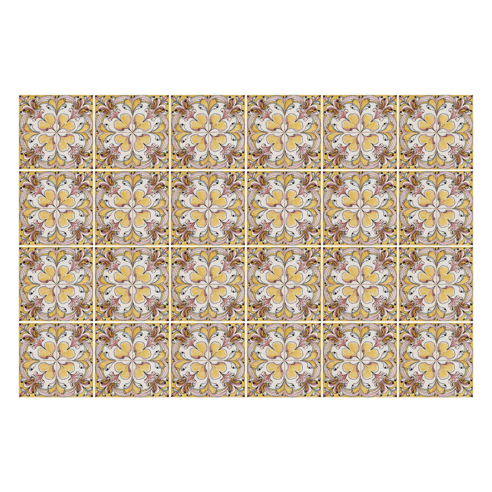 Nálepky na dlaždice Kvetinové motívy