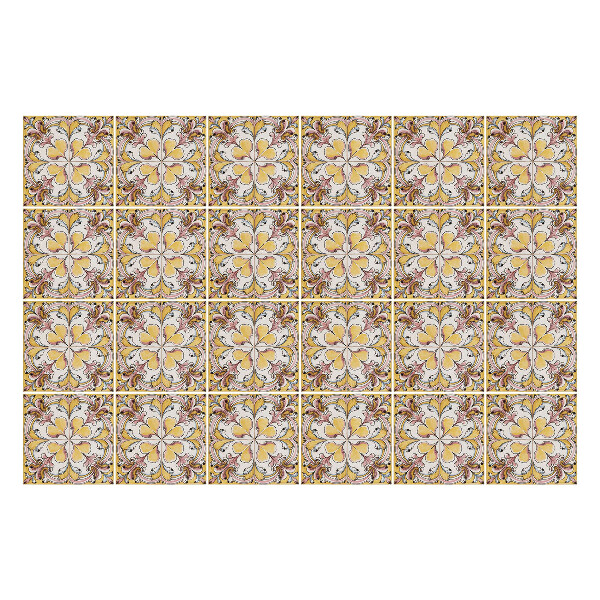 Nálepky na dlaždice Kvetinové motívy