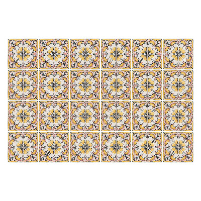 Samolepky na kachličky Kvetinové ozdoby v sieťke