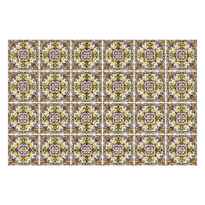 Samolepky na obklady Kvetinové ozdoby v sieťke