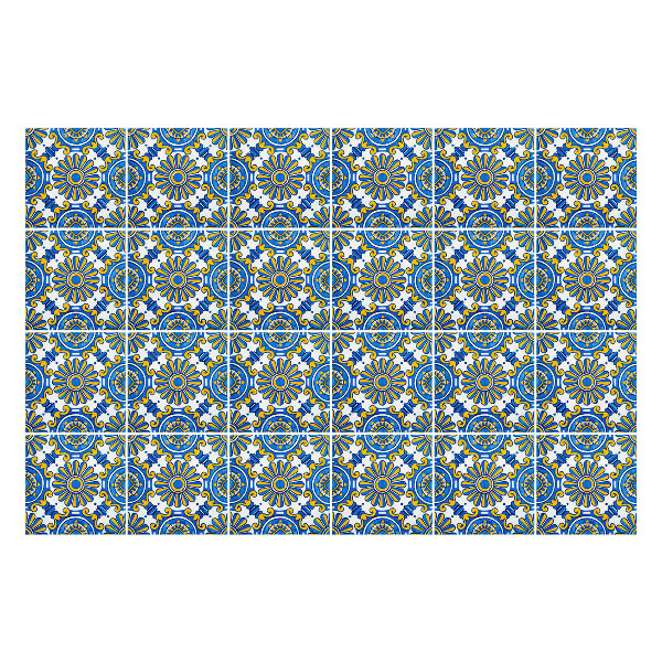 Samolepky na kachličky Bohato zdobené kvety