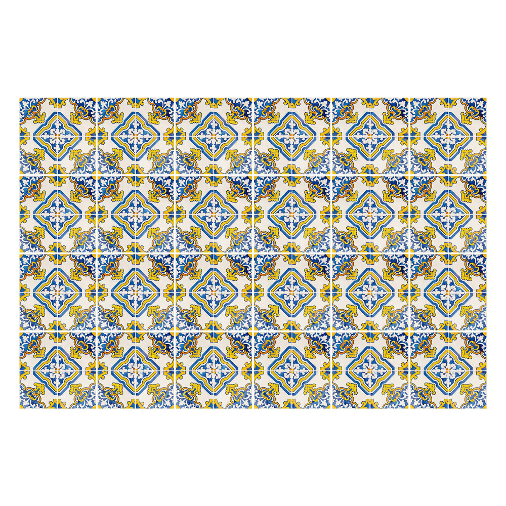 Samolepky na kachličky Kvetinové motívy v kosoštvorcoch