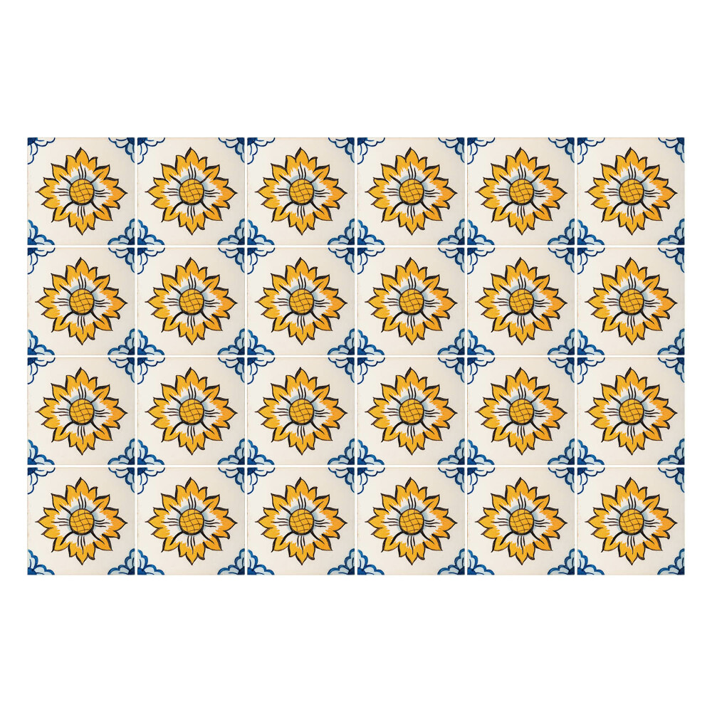 Nálepky na dlaždice Retro slnečnice