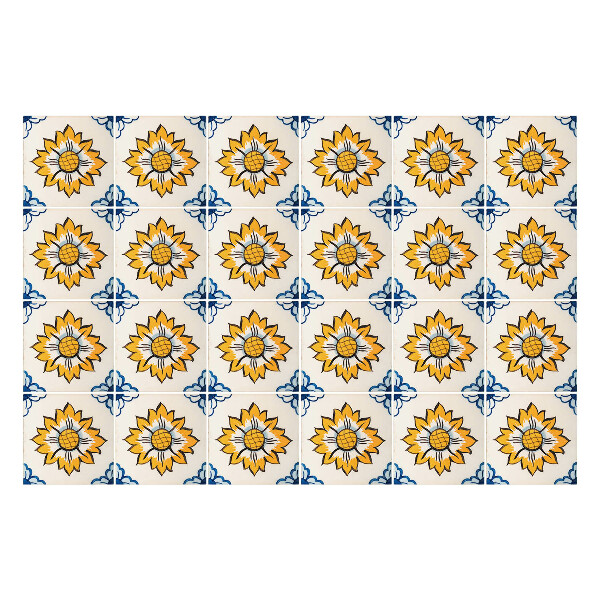 Nálepky na dlaždice Retro slnečnice