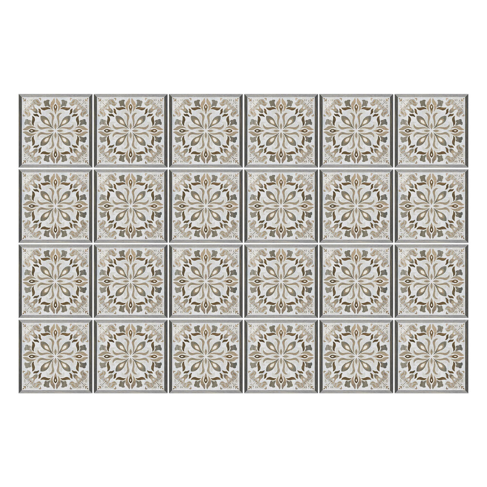 Samolepky na obklady Elegantné kvetinové dlaždice