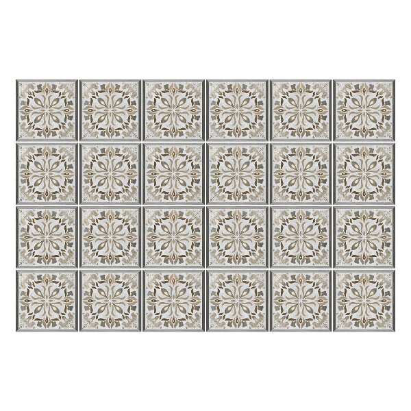 Samolepky na obklady Elegantné kvetinové dlaždice