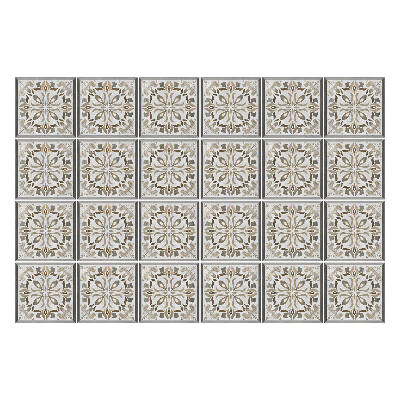 Samolepky na obklady Elegantné kvetinové dlaždice