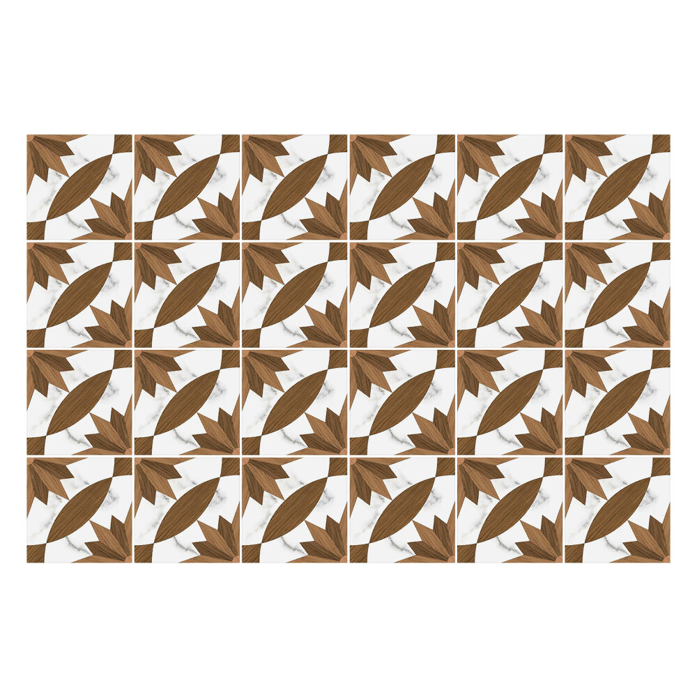 Nálepky na dlaždice Drevo s mramorom