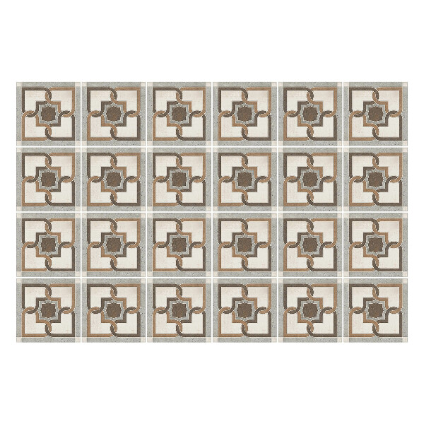 Nálepky na dlaždice Geometrické kvety v sieťke