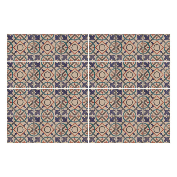 Samolepky na kachličky Vintage retro dlaždice