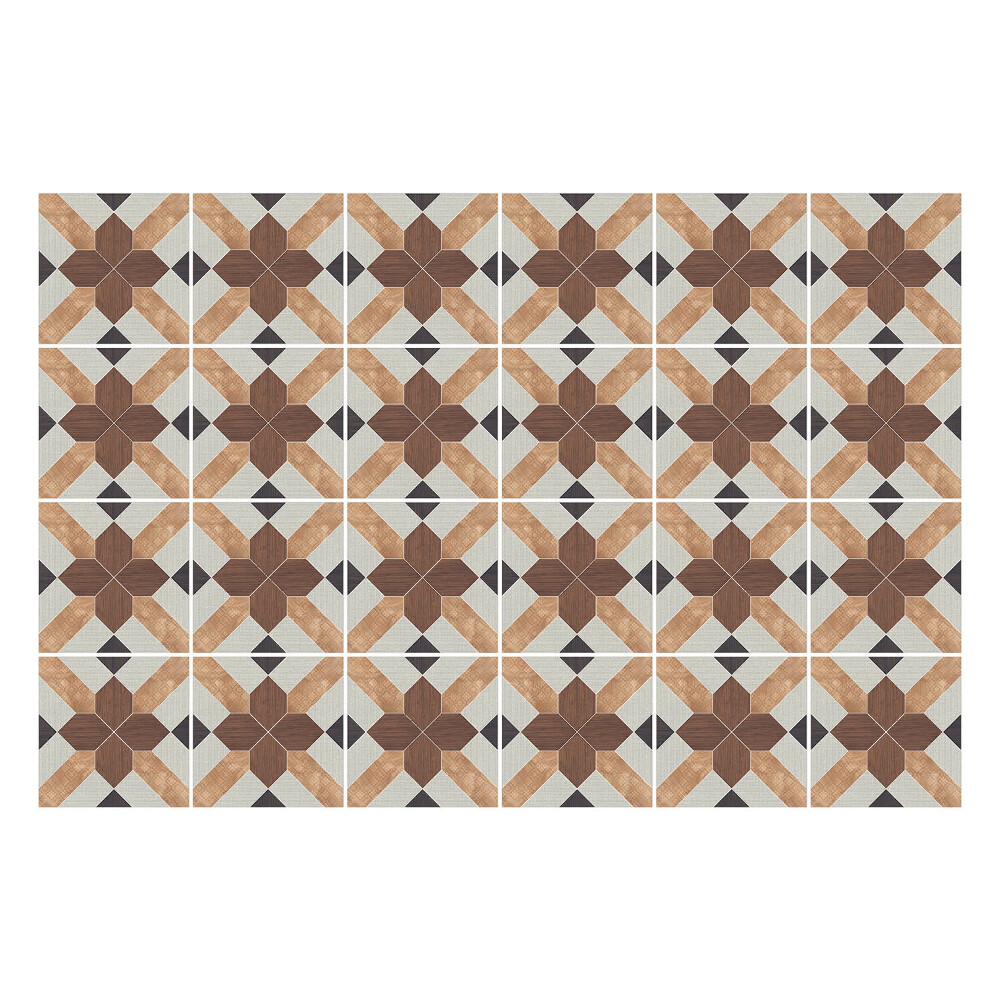 Nálepky na dlaždice Geometrické štvorce a kríže