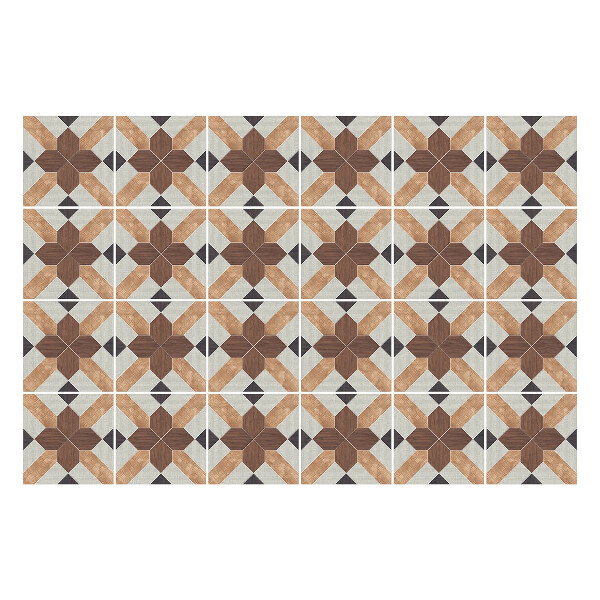 Nálepky na dlaždice Geometrické štvorce a kríže