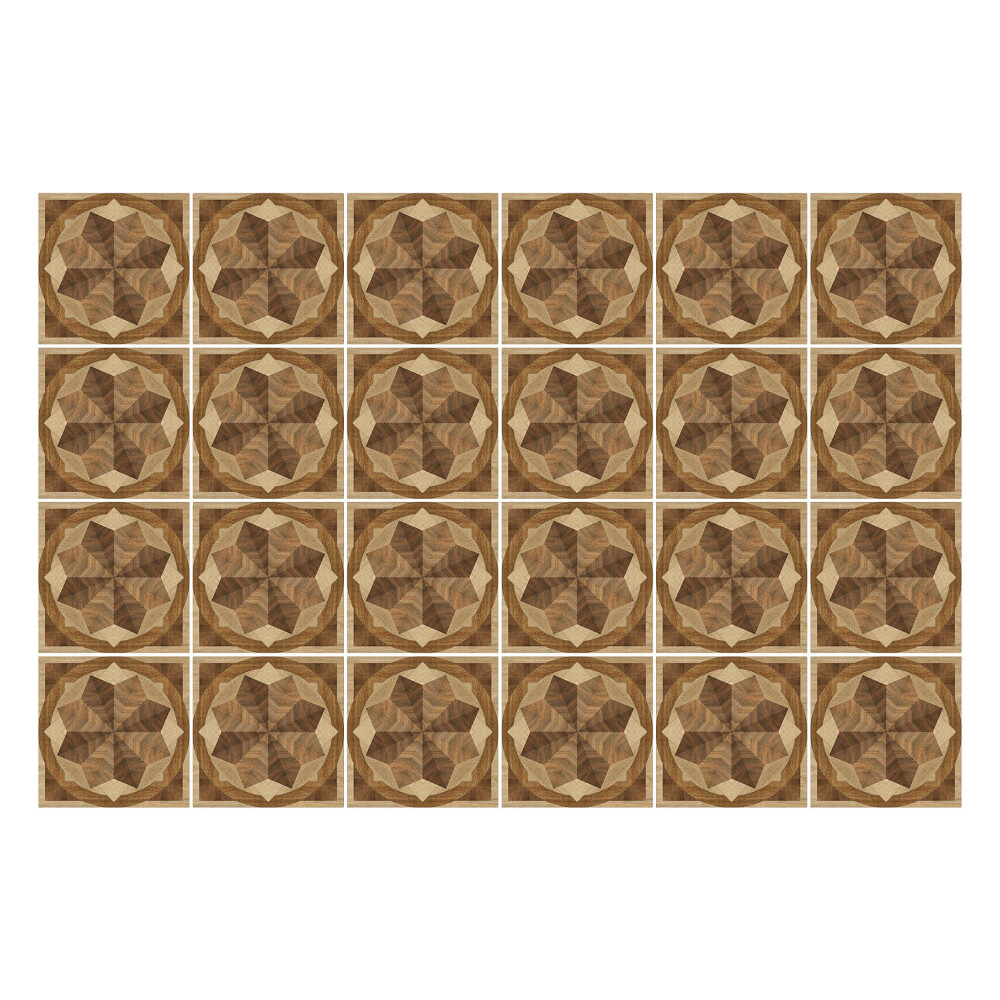 Nálepky na dlaždice Drevené hviezdičky