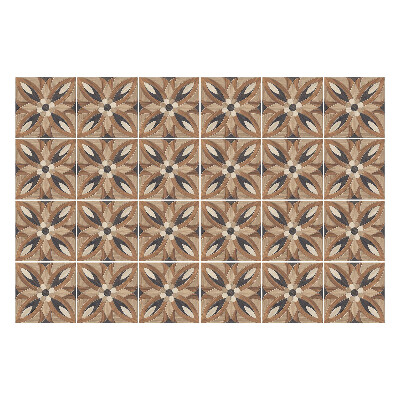 Samolepky na obklady Drevené kvetinové motívy