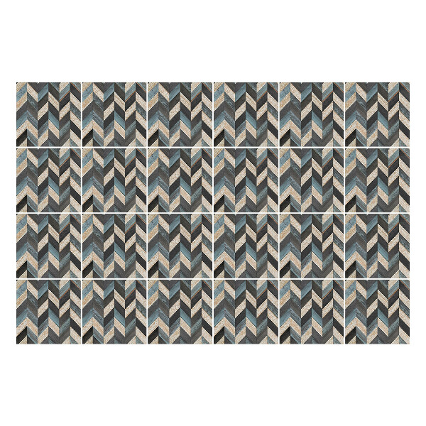 Nálepky na dlaždice Vertikálne kľukaté čiary