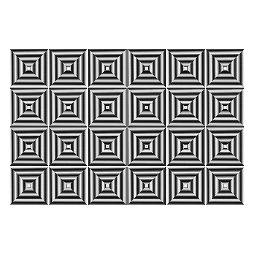 Samolepky na kachličky Sústredné štvorce