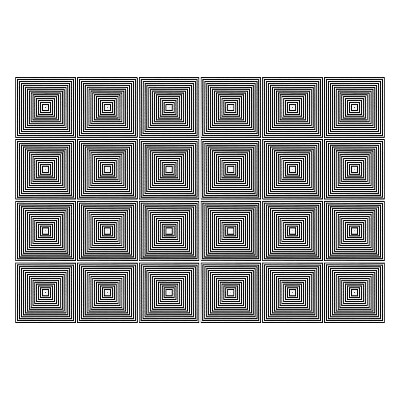 Samolepky na kachličky Sústredné štvorce