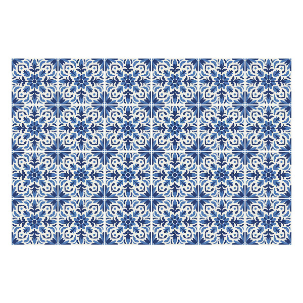 Nálepky na dlaždice Kvetinový motív v sieťke