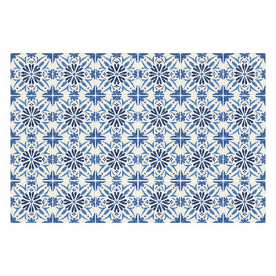 Samolepky na kachličky Kockovaný kvetinový motív