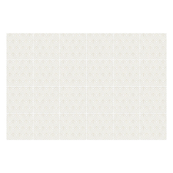 Nálepky na dlaždice Jemné kosoštvorce a oválne tvary