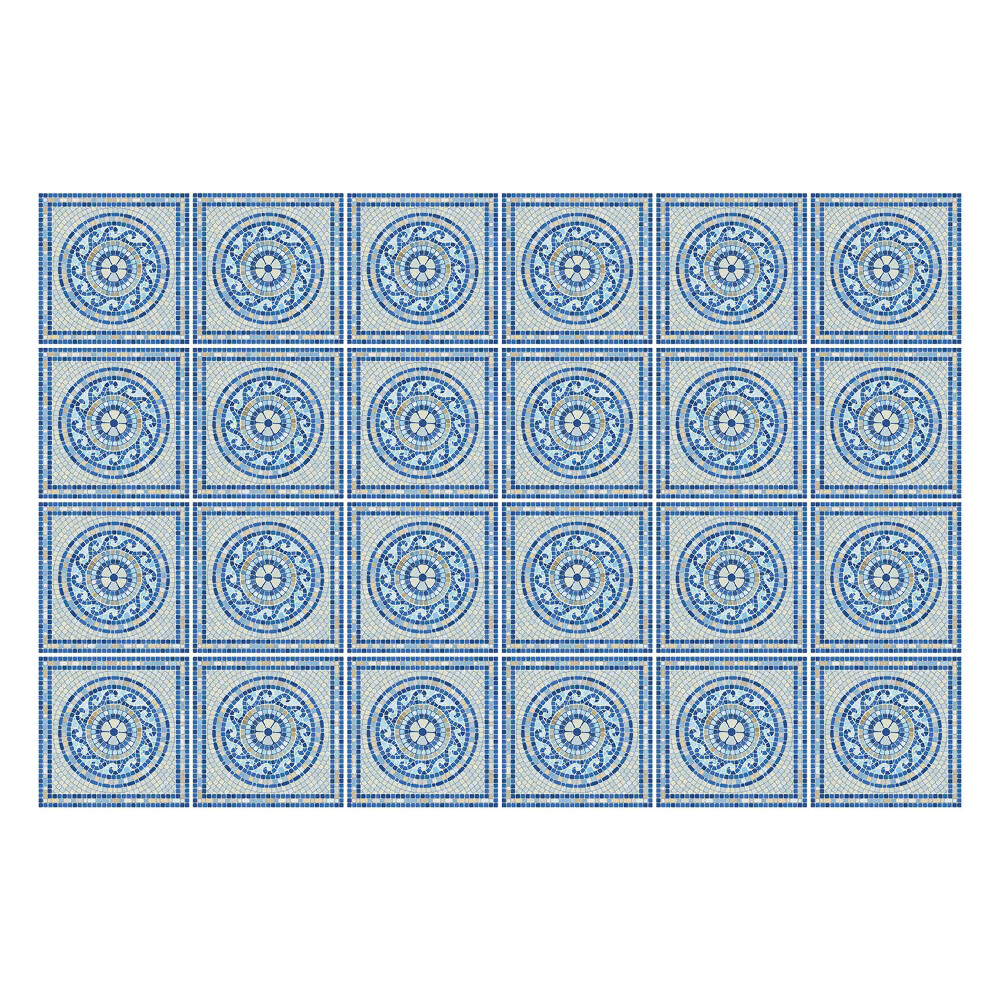 Samolepky na kachličky Geometrické kruhy v mriežke