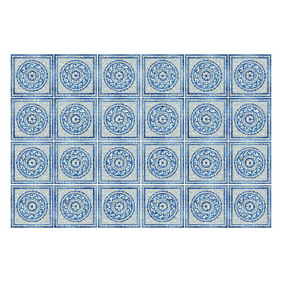 Samolepky na kachličky Geometrické kruhy v mriežke