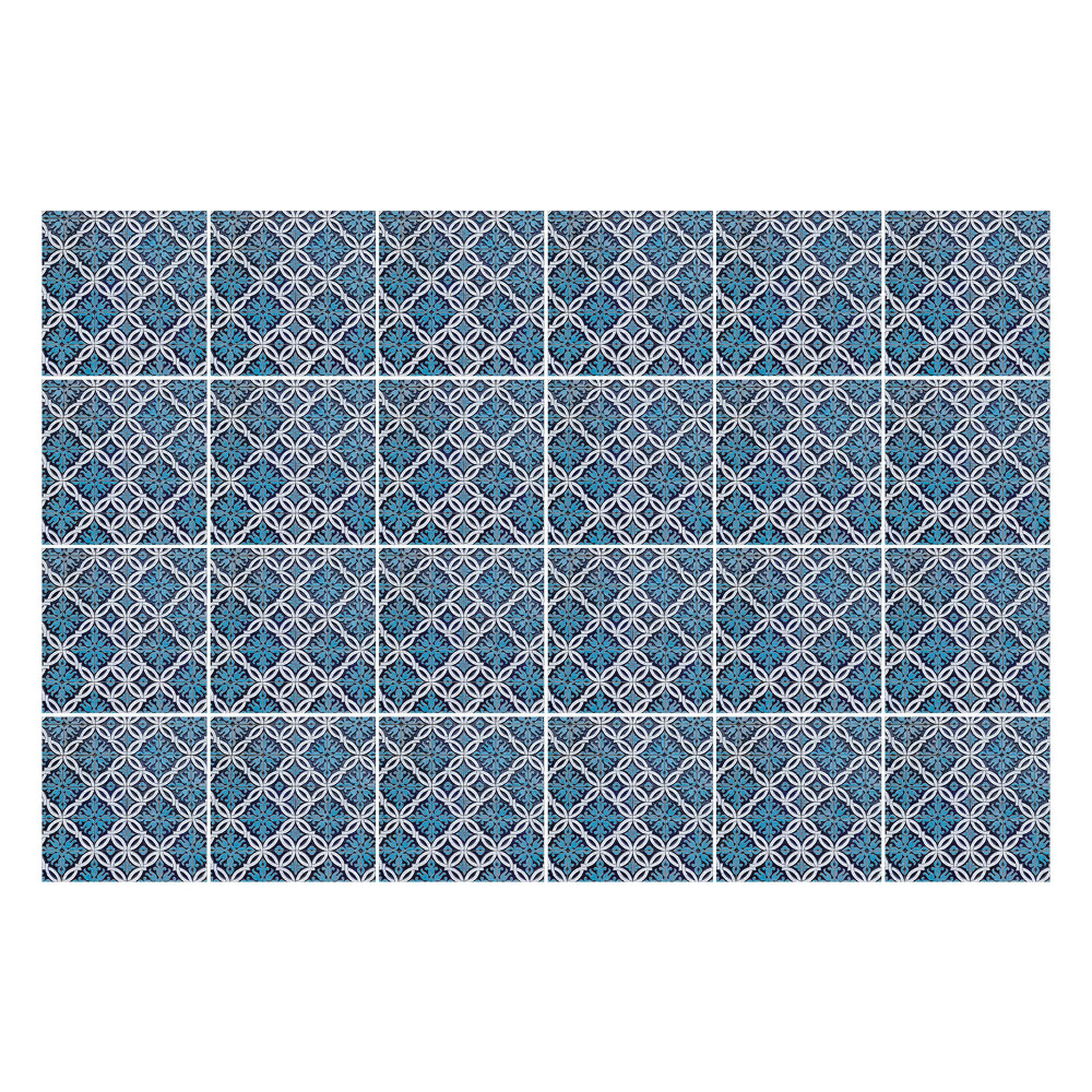 Nálepky na dlaždice Geometrické tvary v mriežke