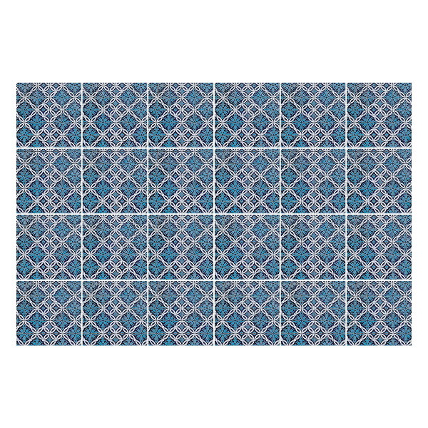 Nálepky na dlaždice Geometrické tvary v mriežke