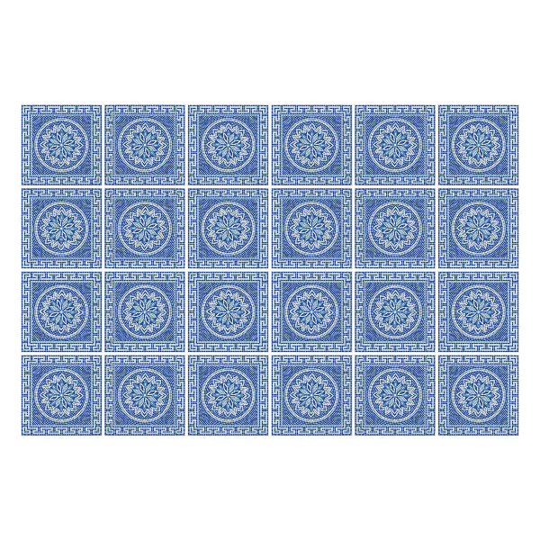 Samolepky na obklady Kvetinový motív v sieťke