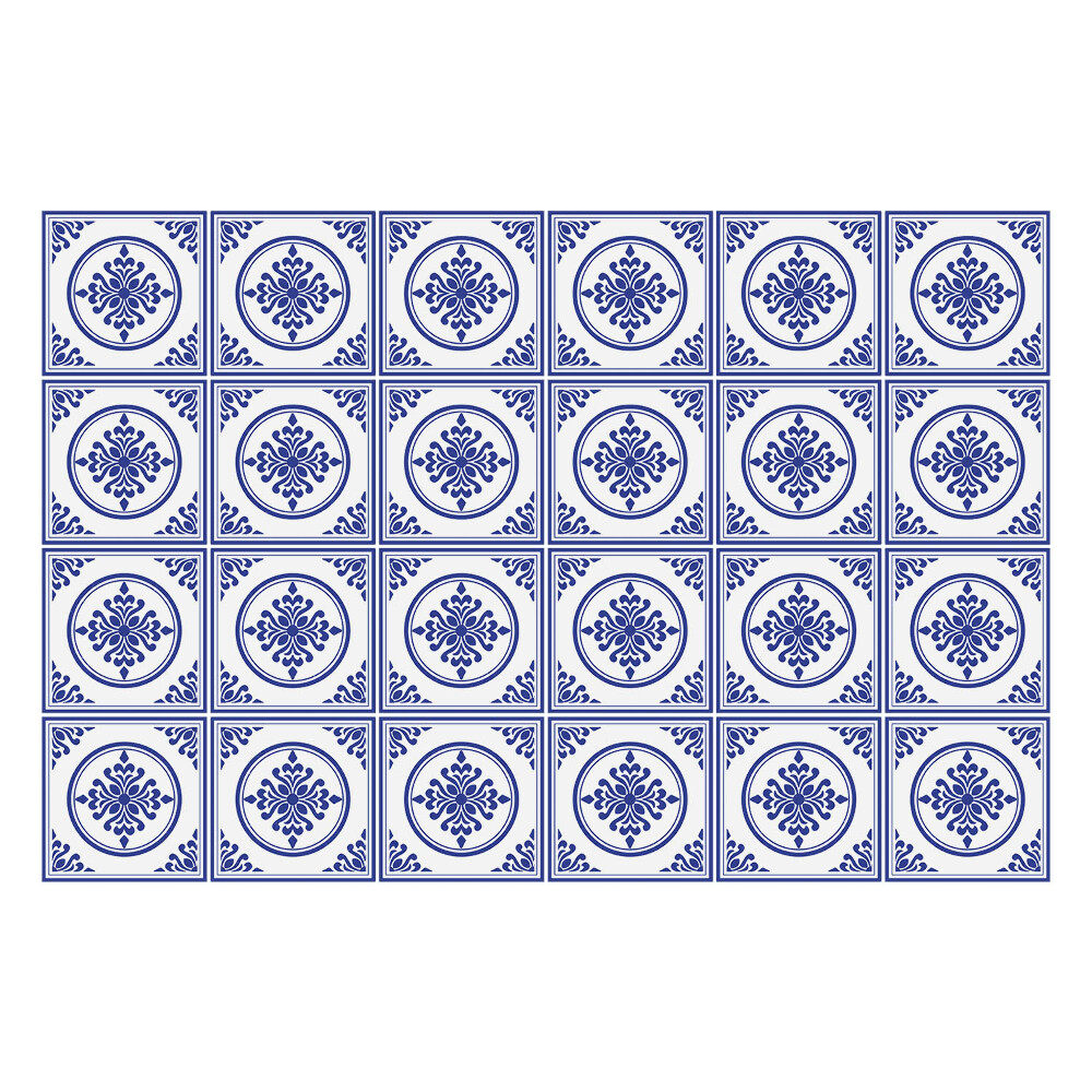 Samolepky na kachličky Klasické ozdoby v štvorcoch