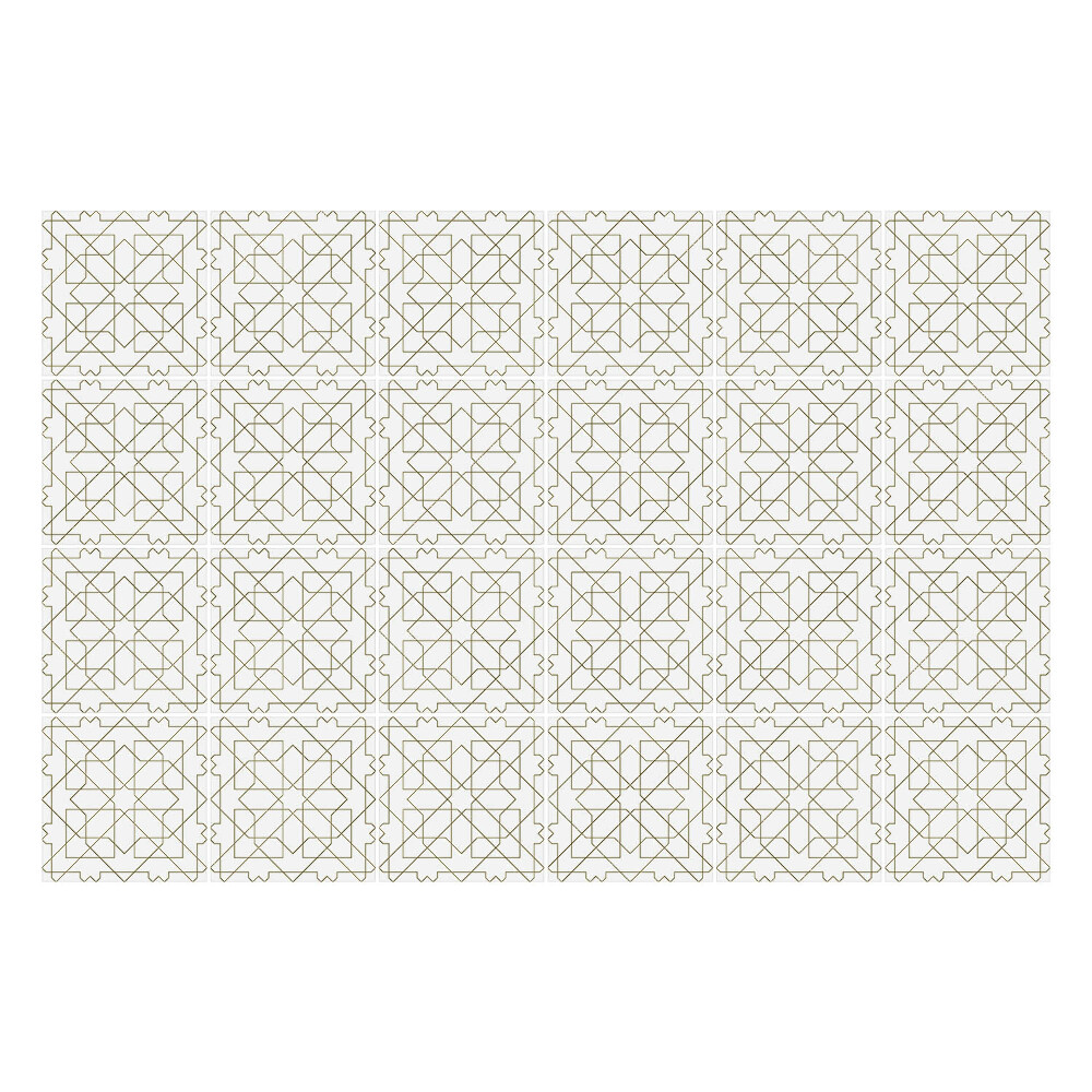 Nálepky na dlaždice Geometrické štvorce v mriežke