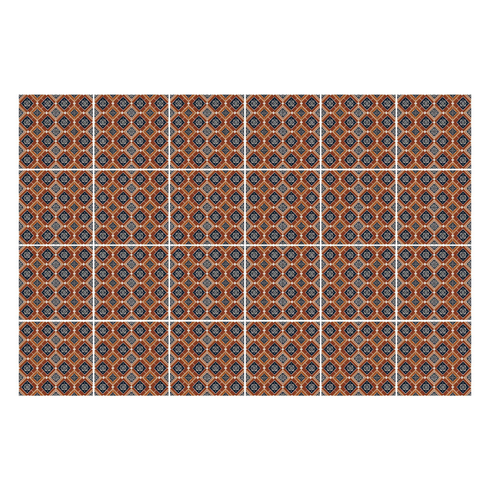 Samolepky na obklady Prekrížené kosoštvorce s detailmi