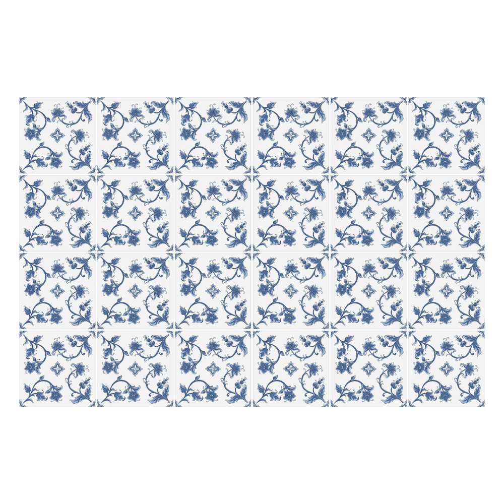 Nálepky na dlaždice Malé kvety a listy