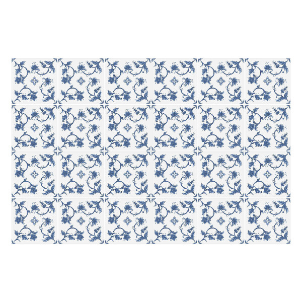 Nálepky na dlaždice Malé kvety a listy