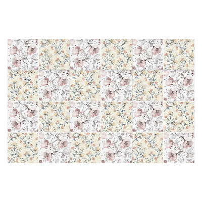 Samolepky na obklady Kvetinový motív s vetvičkami