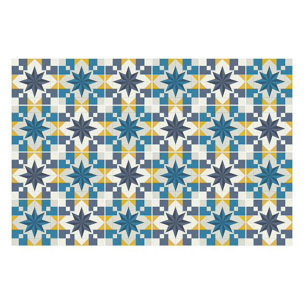 Nálepky na dlaždice Geometria s hviezdami