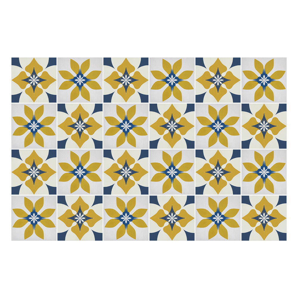 Samolepky na kachličky Kvetinové motívy v aranžmáne