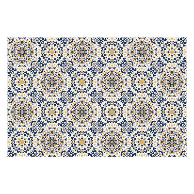 Nálepky na dlaždice Kvetinové mandaly v mriežke