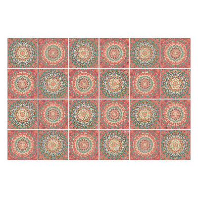 Samolepky na obklady Mandala v opakujúcich sa kruhoch