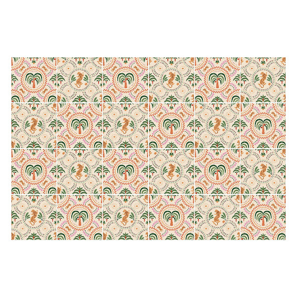 Samolepky na obklady Tropické listy a ananás