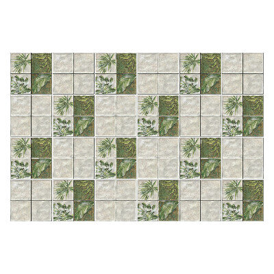 Samolepky na kachličky Listy v kachličkovom usporiadaní