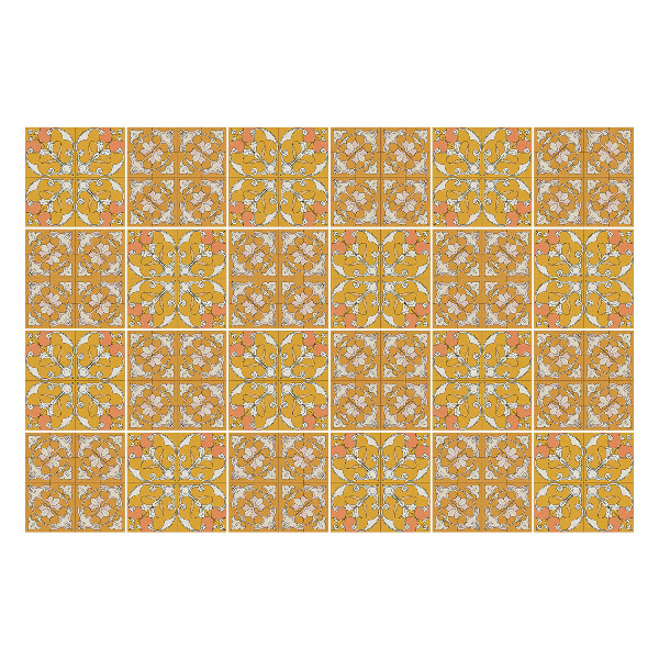 Samolepky na obklady Kvetinové motívy v rámoch