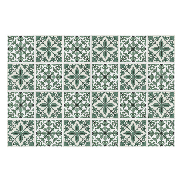 Samolepky na obklady Kvetinové ozdoby v sieťke