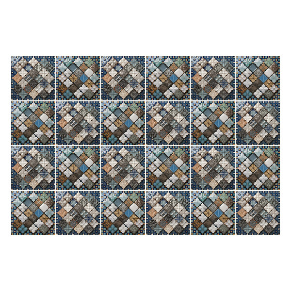 Samolepky na obklady Geometrická mozaika