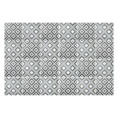 Samolepky na obklady Geometrické kosoštvorce v mriežke